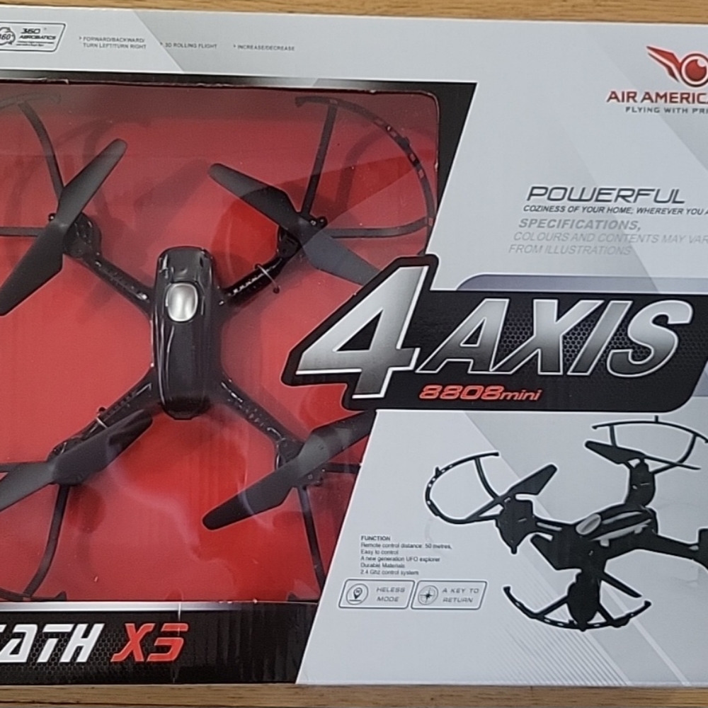 NIB Toy Drone for Beginners. AAA-1 STEATH X5 4 AXIS WITH MINI REMOTE CONTROL